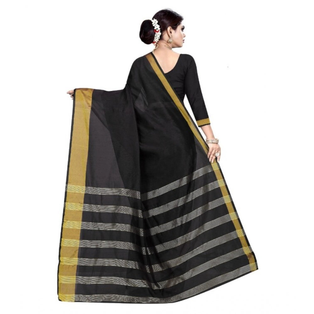 Unique Cotton Woven Saree With Blouse Piece