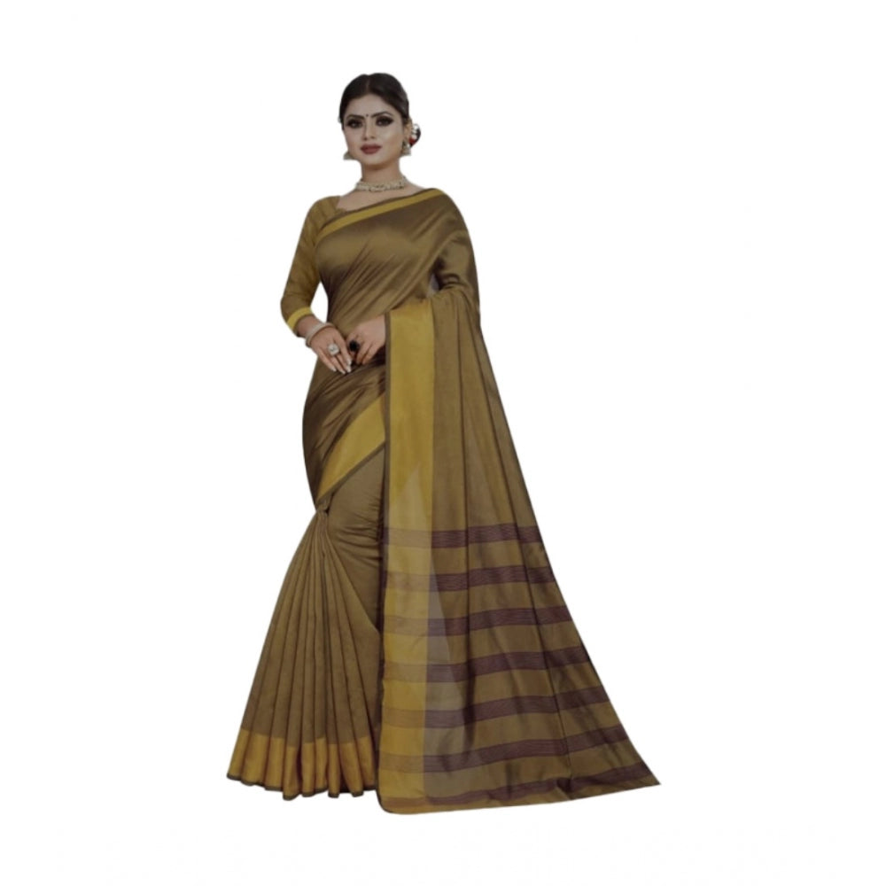 Unique Cotton Woven Saree With Blouse Piece