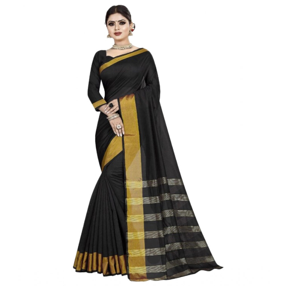 Unique Cotton Woven Saree With Blouse Piece