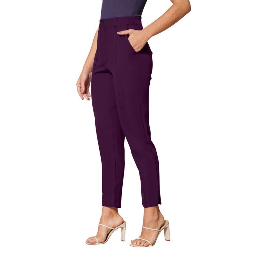 Ravishing Women's Polyester Solid With Pocket Pant