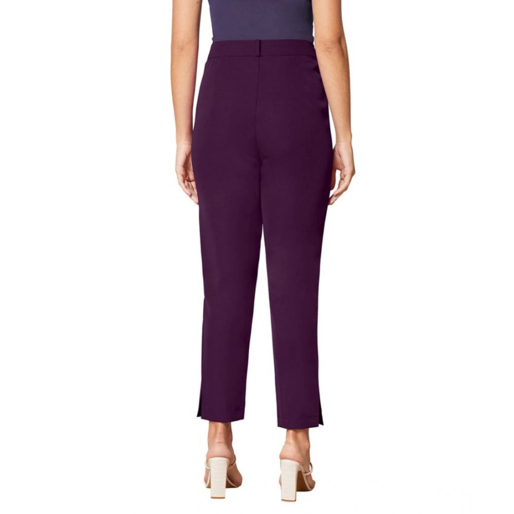 Ravishing Women's Polyester Solid With Pocket Pant