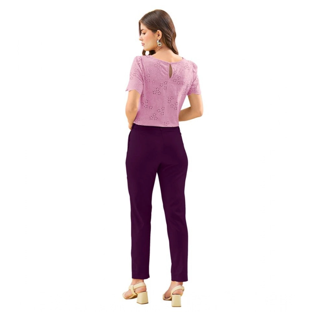 Ravishing Women's Polyester Solid With Pocket Pant