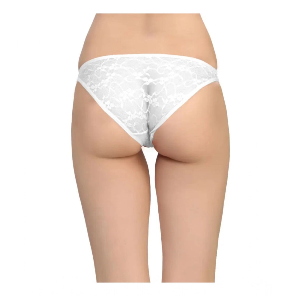 Versatile Women's Pack Of 2 Nylon Spandex Self Design Brief Panty