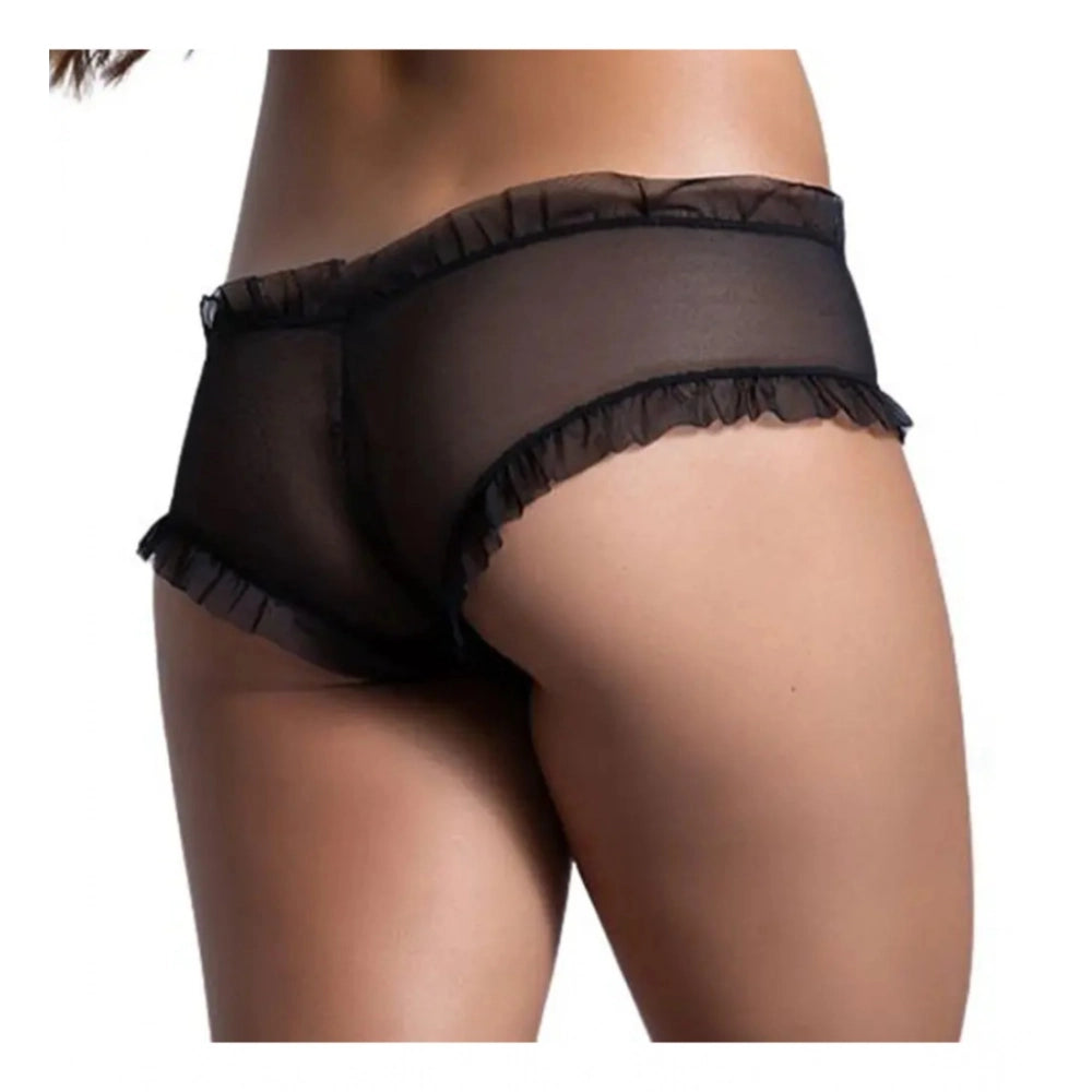 Sizzling Women's Pack Of 2 Nylon Spandex Self Design shorts Panty