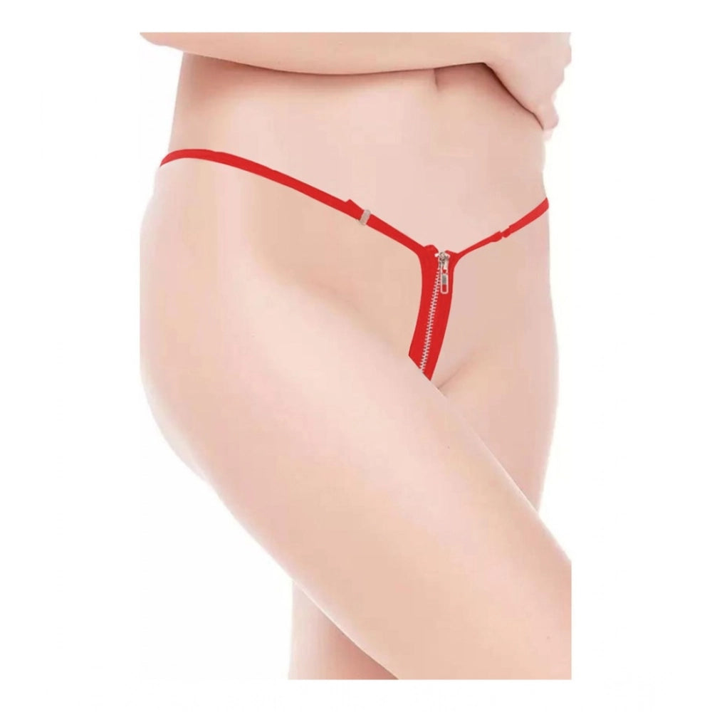 Fancy Women's Pack Of 2 Polyester Spandex Solid G String Erotic Panty