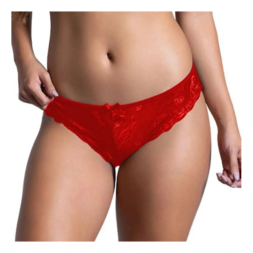 Ravishing Women's Pack Of 2 Nylon Spandex Self Design Brief Panty