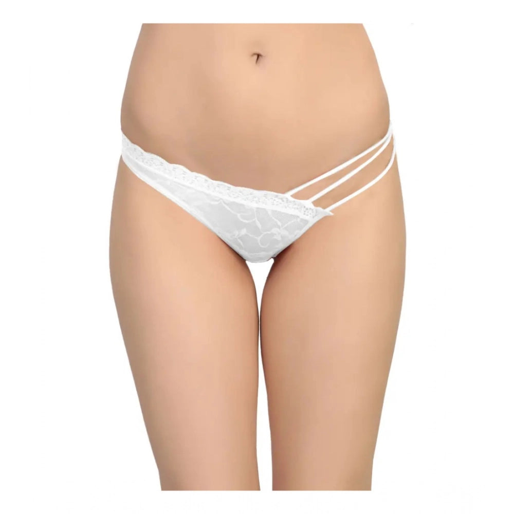 Versatile Women's Pack Of 2 Nylon Spandex Self Design Brief Panty