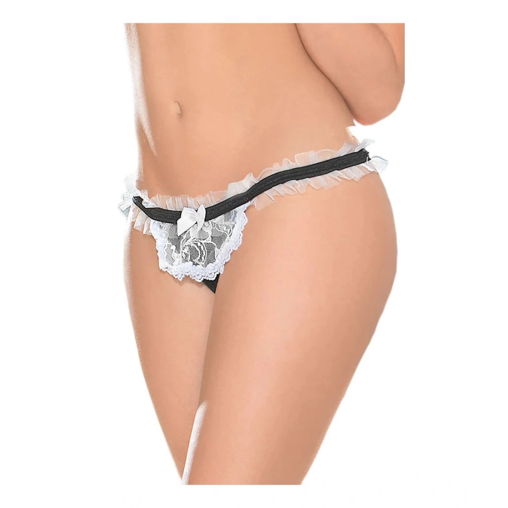 Stylish Women's Pack Of 2 Polyester Spandex Self Design G String Erotic Panty