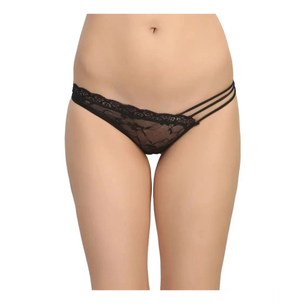 Versatile Women's Pack Of 2 Nylon Spandex Self Design Brief Panty