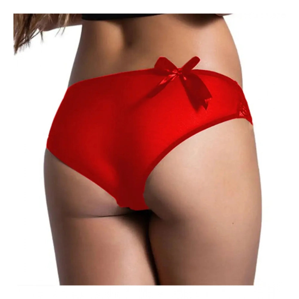 Ravishing Women's Pack Of 2 Nylon Spandex Self Design Brief Panty