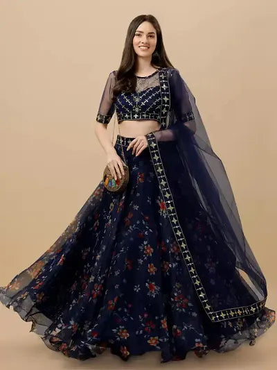 Fabulous Net Embroidered Lehenga Choli