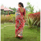 Pretty Women's Tussar Silk Printed Saree With Unstitched Blouse