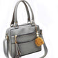 Classic Solid Hand Bag for Women