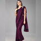 Fancy Lycra Ruffled Sequence Lace Border Ready To Wear Saree