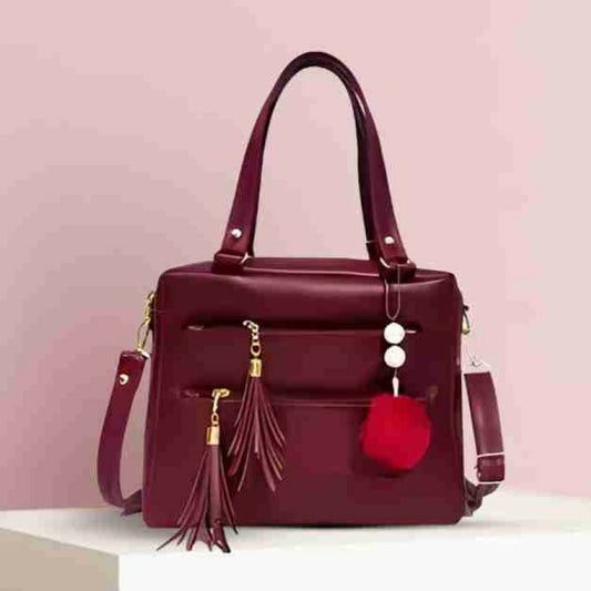 Classic Solid Hand Bag for Women