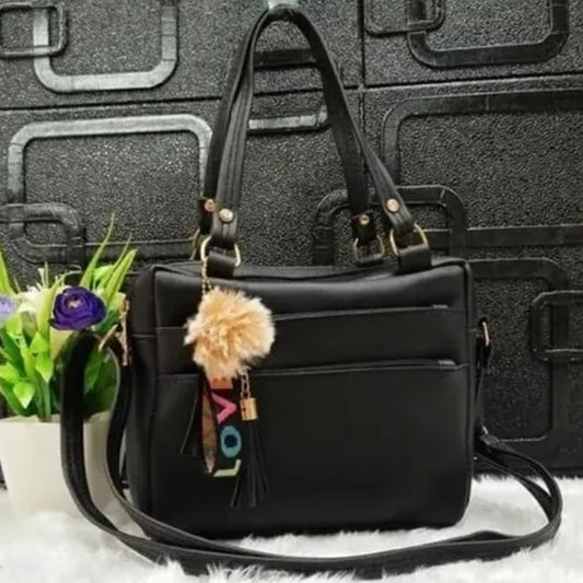 Classic Solid Hand Bag for Women