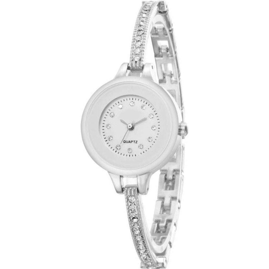 Versatile Women's Analog Metal Watch