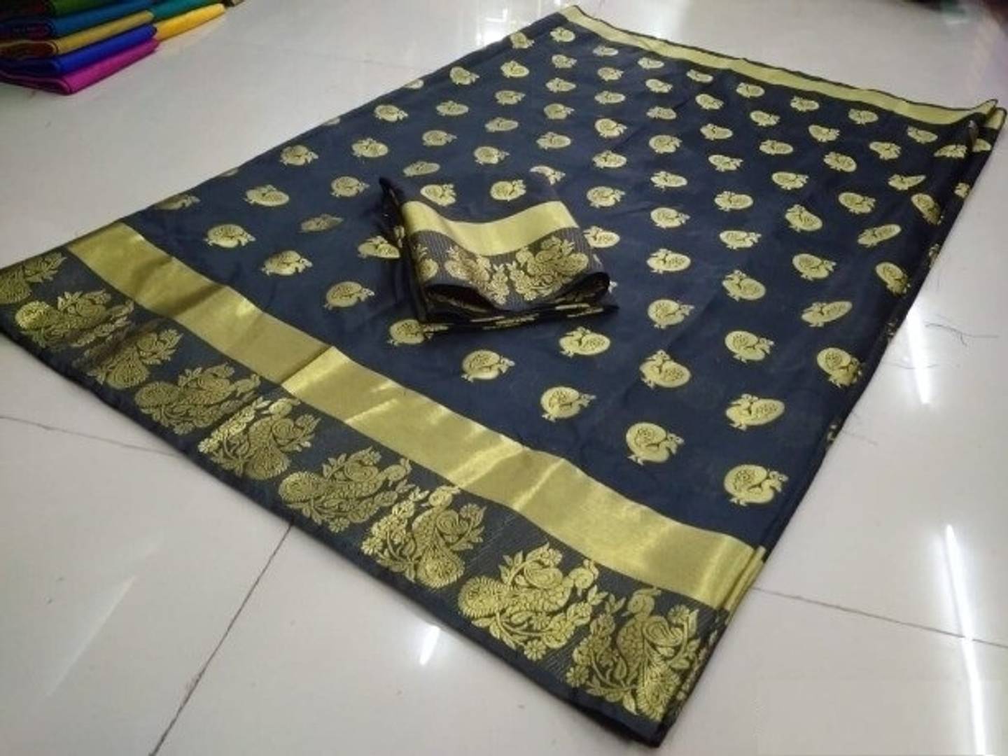 Beautiful Cotton Silk Woven Design Saree