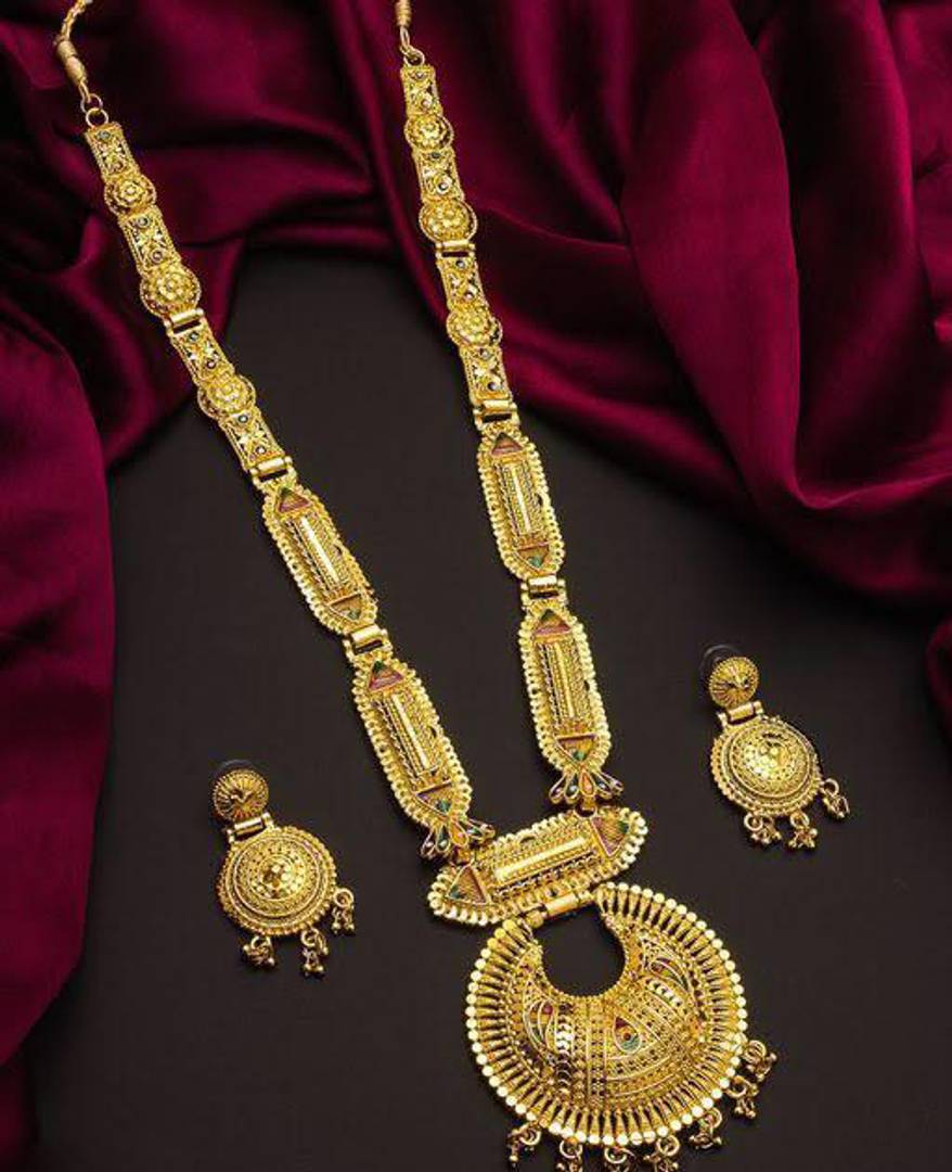 Fancy Alloy Gold Plated Jewellery Set