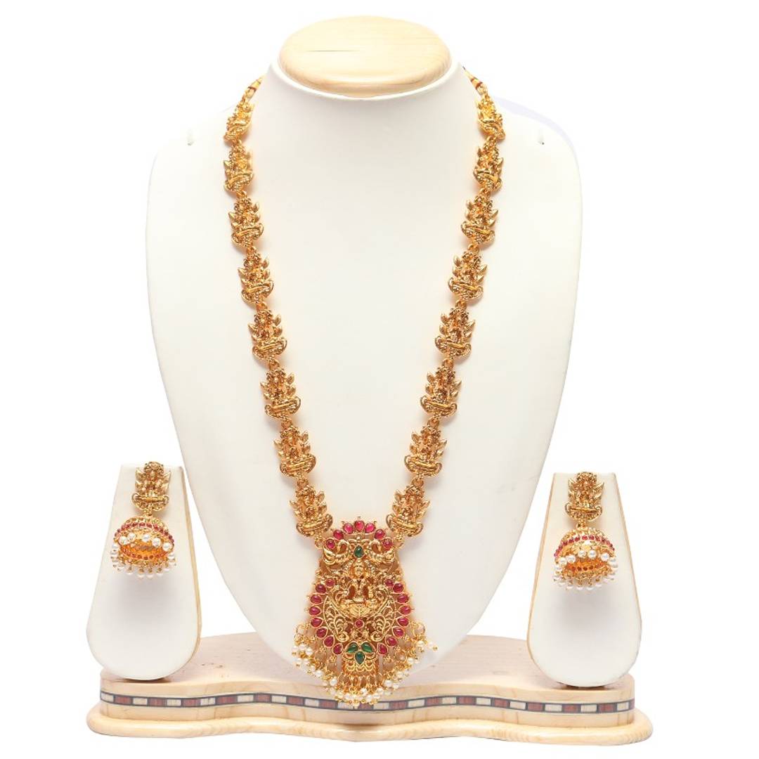 Laxmi Temple Alloy Jewellery Set