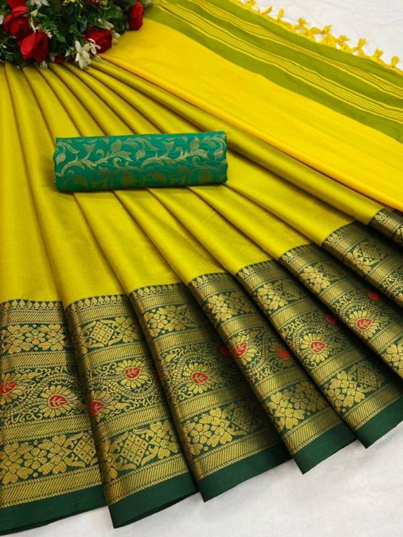 Elegant Cotton Silk Saree