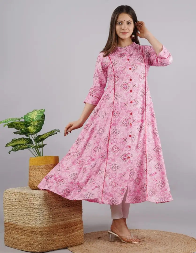 Groovy Rayon Anarkali Kurti