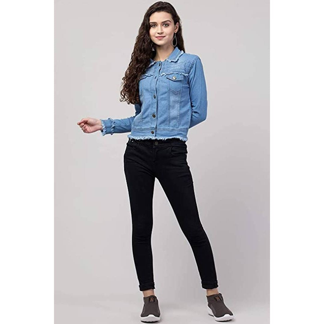 Full Sleeve Casual Wear Ladies Denim Jacket, Size: M and L at Rs 350/piece  in New Delhi