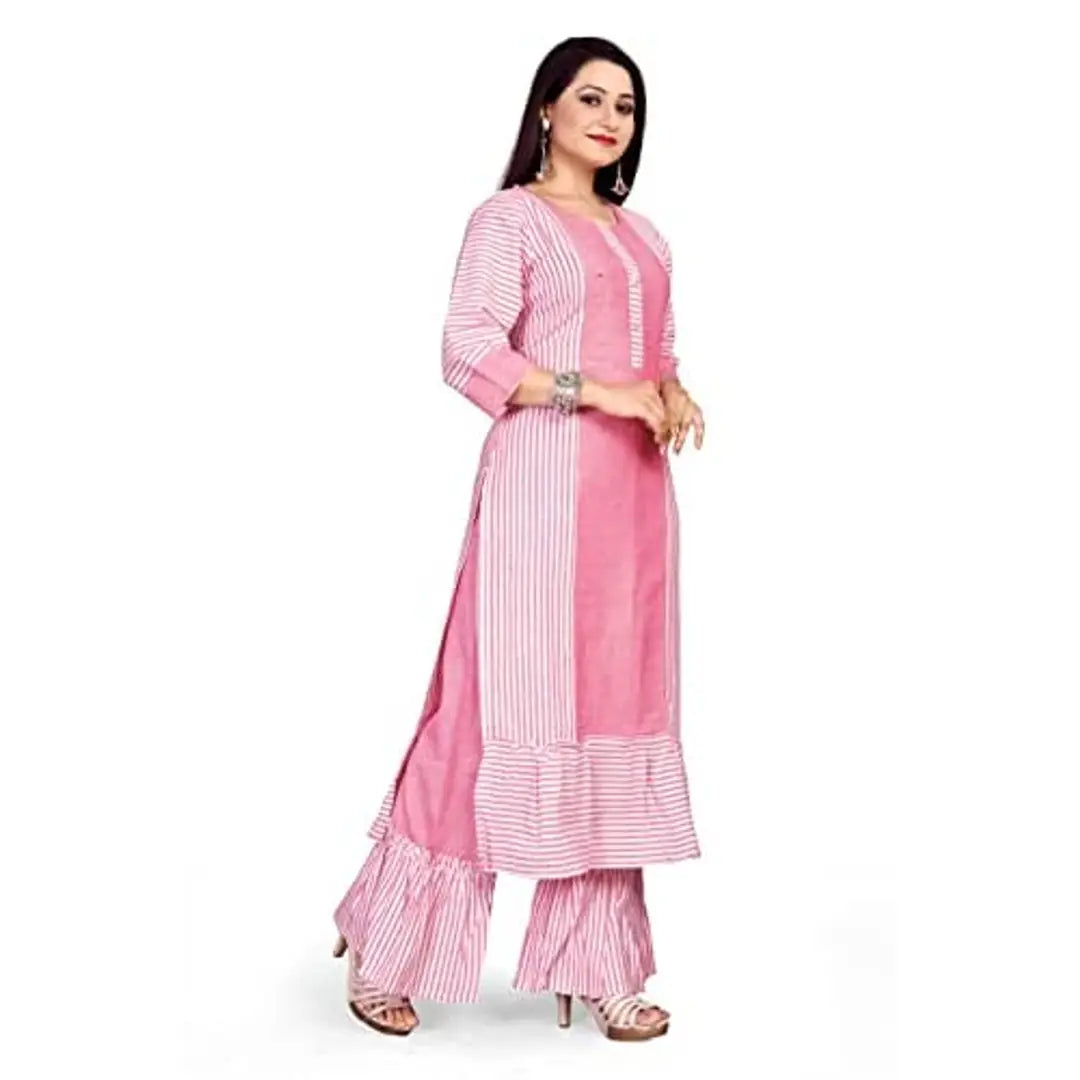 Urbane Cotton Kurta Palazzo Set